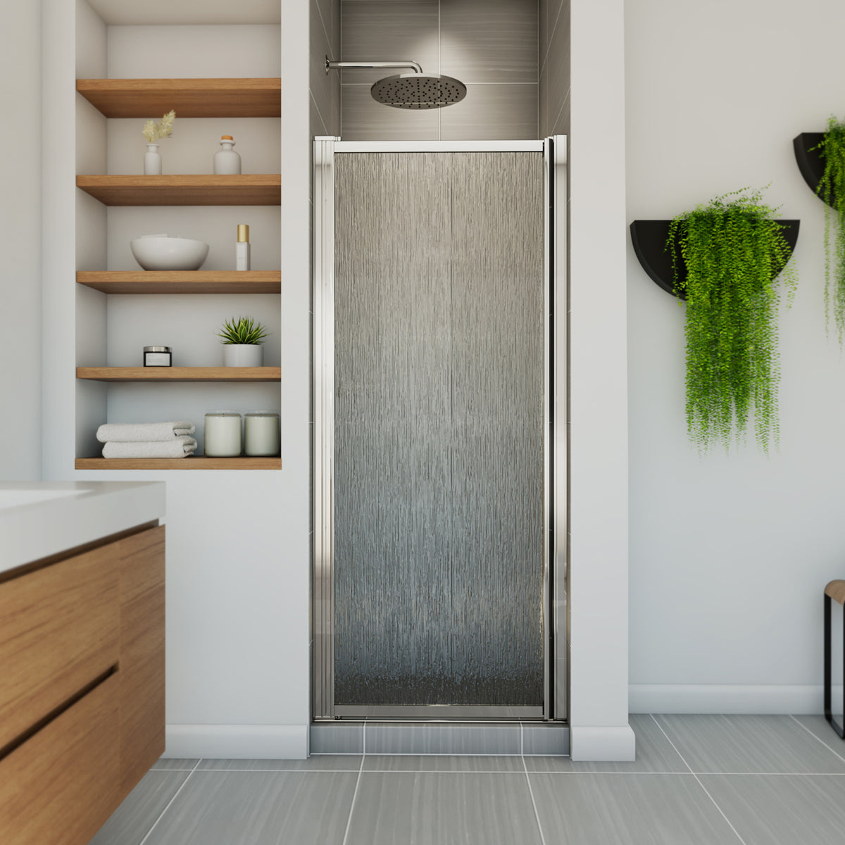Maax Pivolok 27-28 ¾ x 64 ½ in Pivot Shower Door for Alcove Installation - image 5