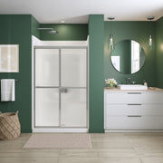 Maax Polar 42-47 ½ x 68 in Bypass Shower Door for Alcove Installation with Raindrop glass in Chrome