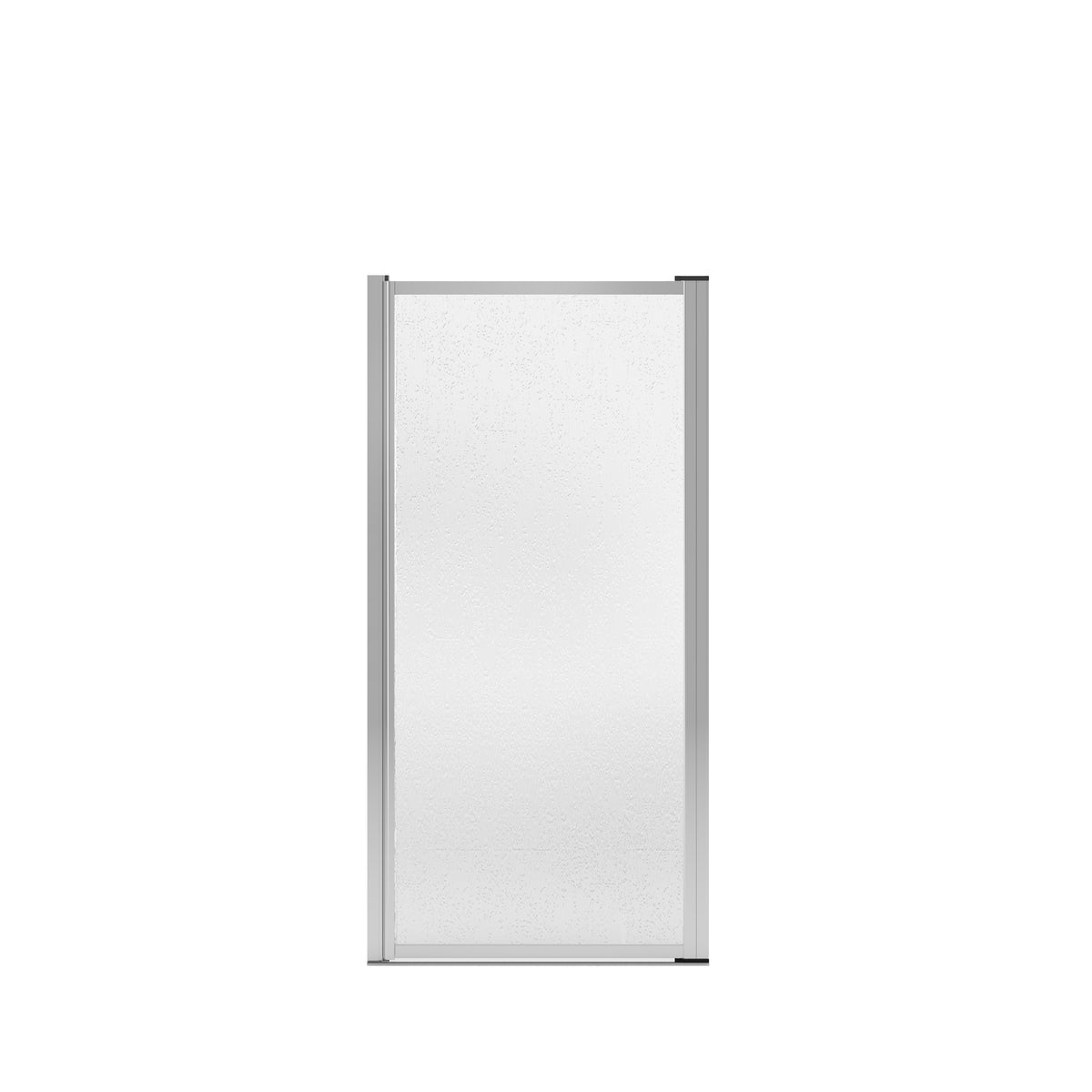 Maax Polar Pivot 27-28 ¾ in x 64 ½ in Pivot Shower Door for Alcove Installation with Raindrop glass in Chrome - image 2