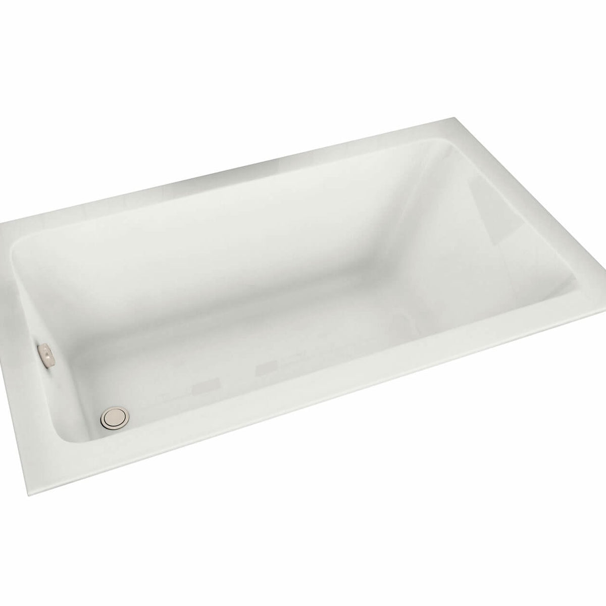 Maax Pose 6636 Acrylic Drop-in End Drain Bathtub in White - image 3