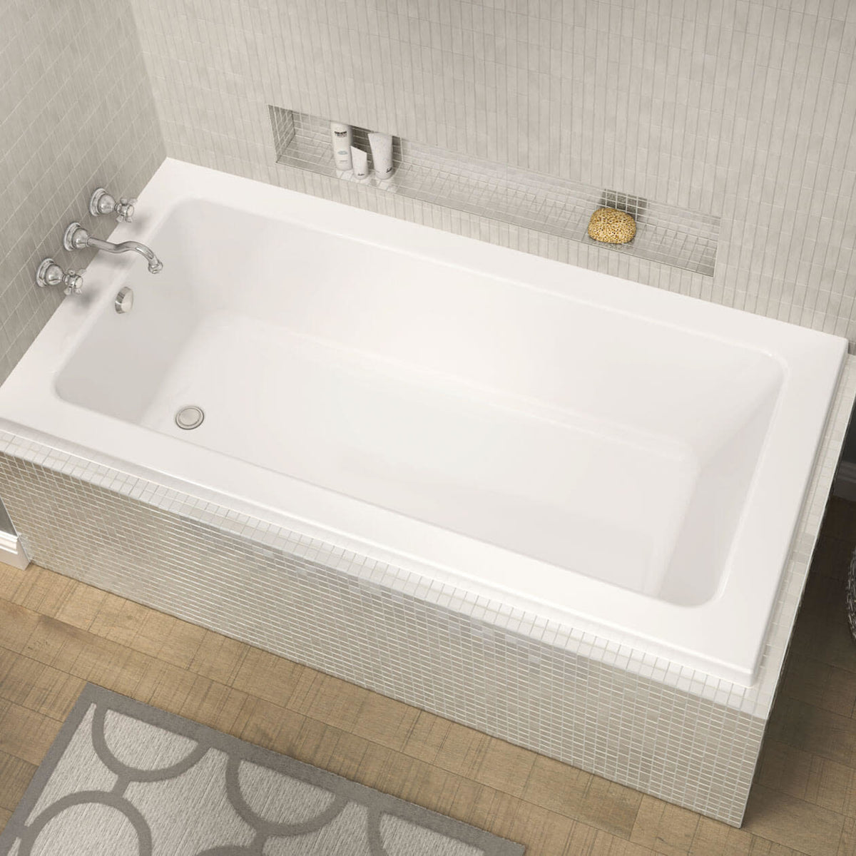 Maax Pose 7242 IF Acrylic Corner Left Bathtub in White - image 2