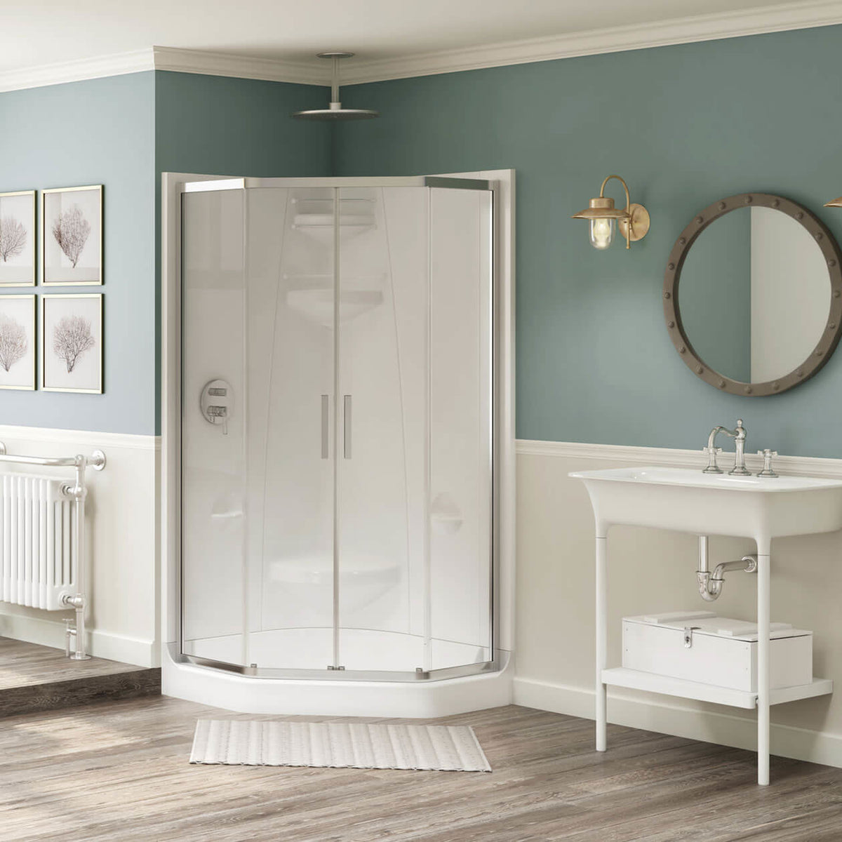 Maax Radia Neo-angle 40 x 40 x 71 ½ in 6 mm Sliding Shower Door for Corner Installation - image 2