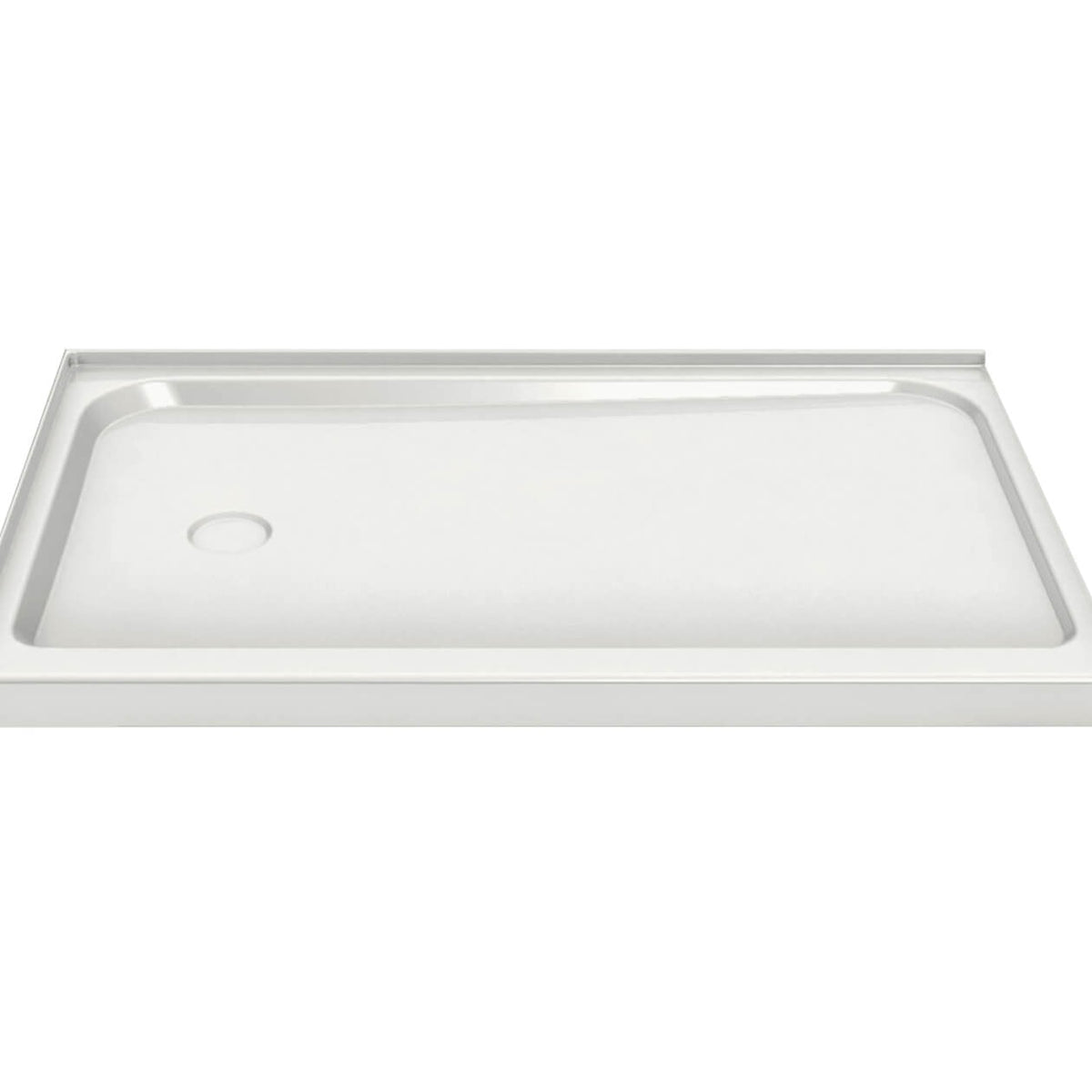 Maax Rectangular Base 6036 3 in Acrylic Corner Left or Right Shower Base in White - image 3