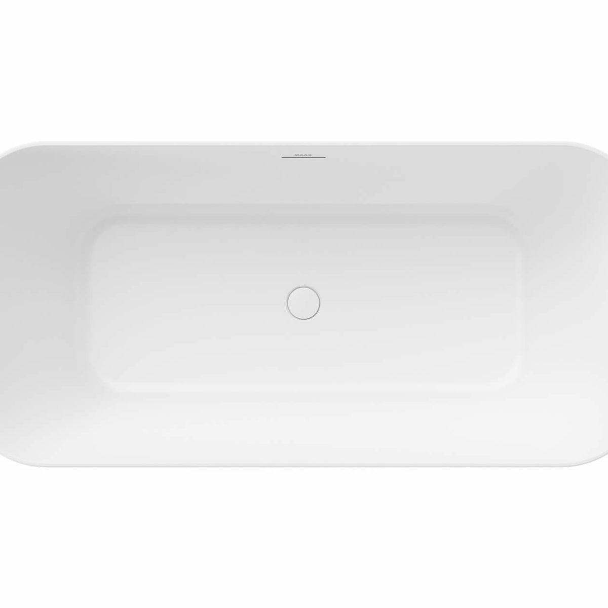 Maax Renata 67 x 32 Acrylic Freestanding Center Drain Bathtub in Matte White with Matte White Skirt - image 4