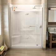 Maax Reveal 71 56-59 x 71 ½ in 8mm Pivot Shower Door for Alcove Installation