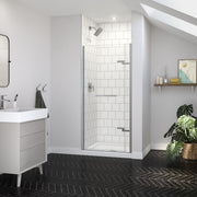 Maax Reveal Sleek 71 32 1/2-35 1/2 x 71 1/2 in 8mm Pivot Shower Door for Alcove Installation