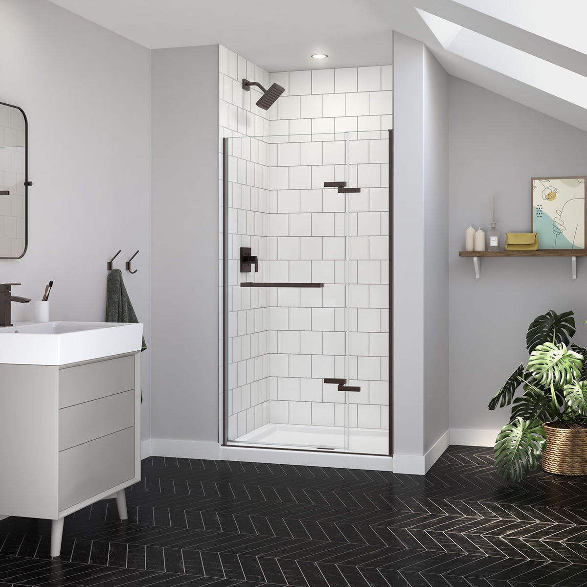 Maax Reveal Sleek 71 38-41 x 71 1/2 in 8mm Pivot Shower Door for Alcove Installation - image 6
