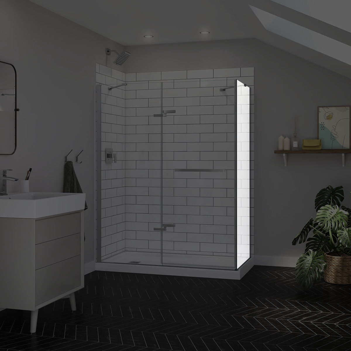 Maax Reveal Sleek 71 Return Panel for 34 in Base