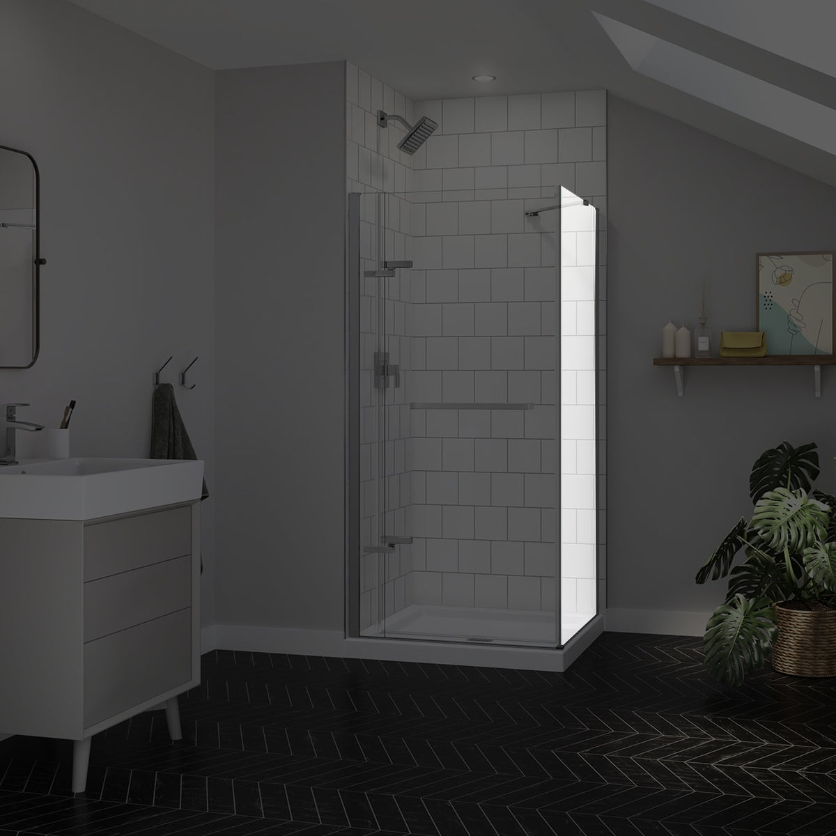 Maax Reveal Sleek 71 Return Panel for 36 in Base