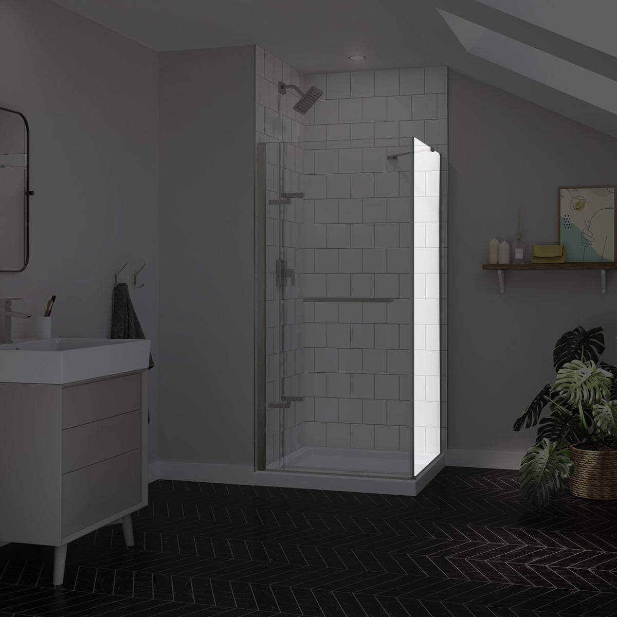 Maax Reveal Sleek 71 Return Panel for 36 in Base - image 11