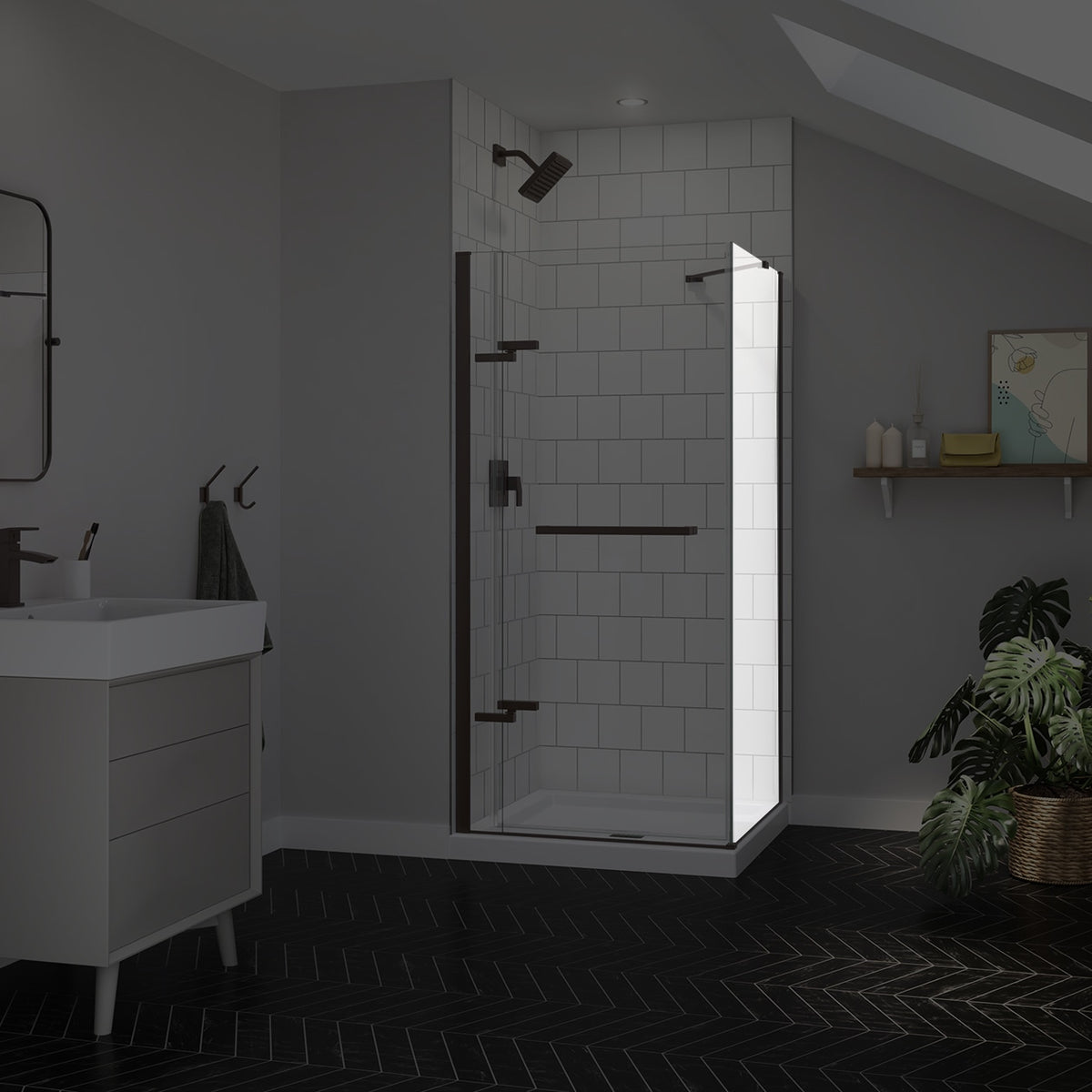 Maax Reveal Sleek 71 Return Panel for 36 in Base - image 6