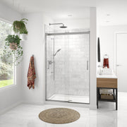 Maax Revelation Round 44-47 in x 70 1/2-73 in 6 mm Bypass Shower Door for Alcove Installation