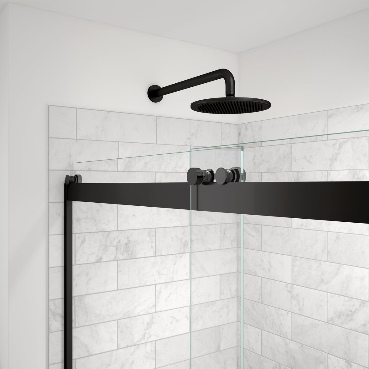 Maax Revelation Round 44-47 in x 70 1/2-73 in 6 mm Bypass Shower Door for Alcove Installation - image 13