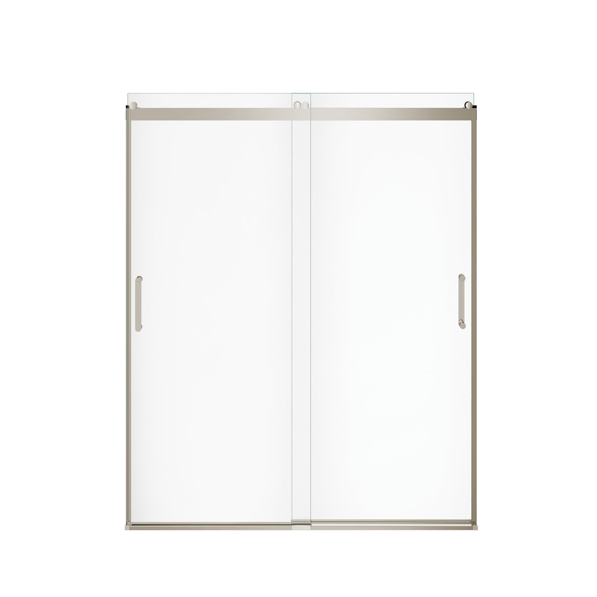 Maax Revelation Round 56-59 in x 70 ½-73 in 6 mm Bypass Shower Door for Alcove Installation - image 7
