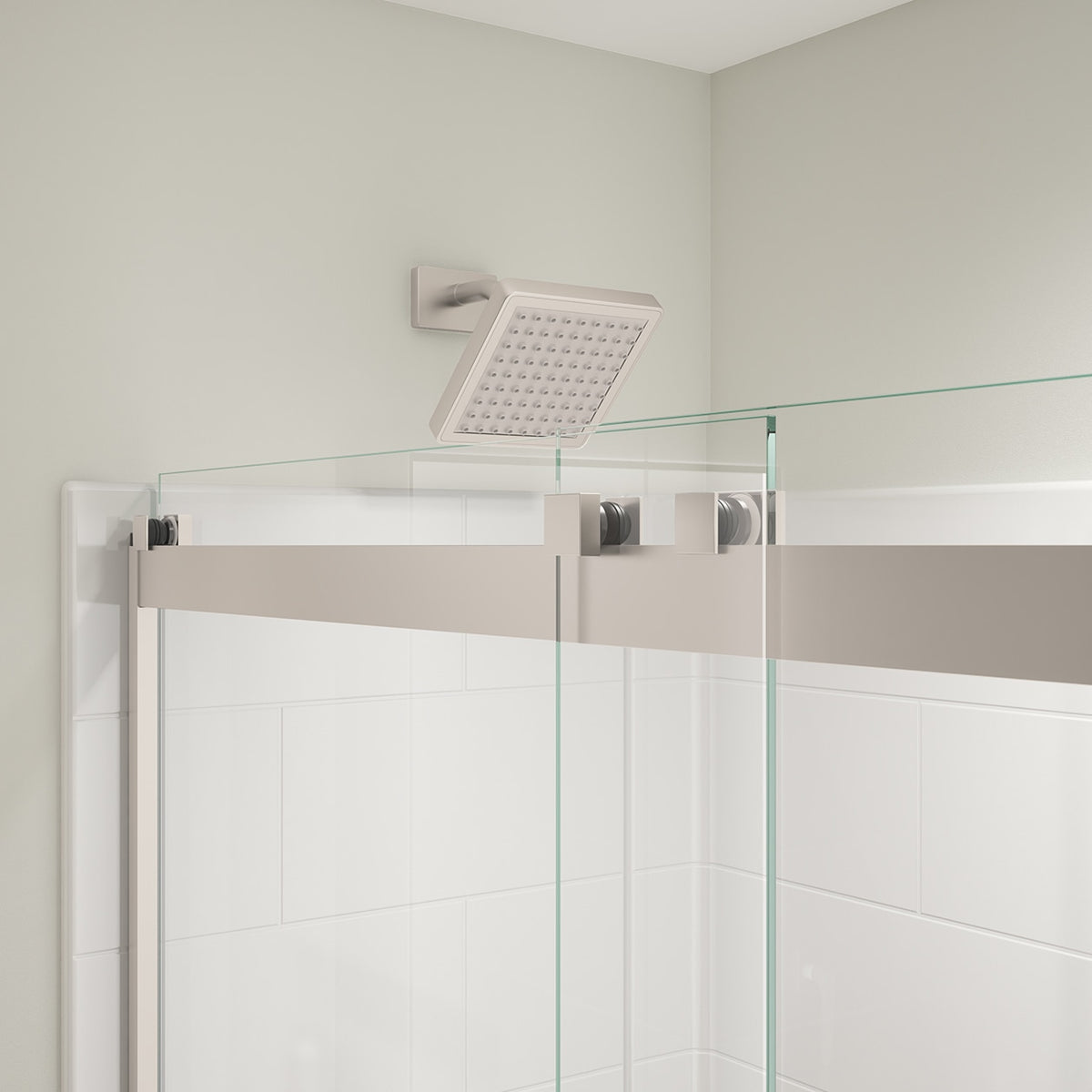 Maax Revelation Square 56-59 x 70 ½-73 in 8mm Bypass Shower Door for Alcove Installation - image 6