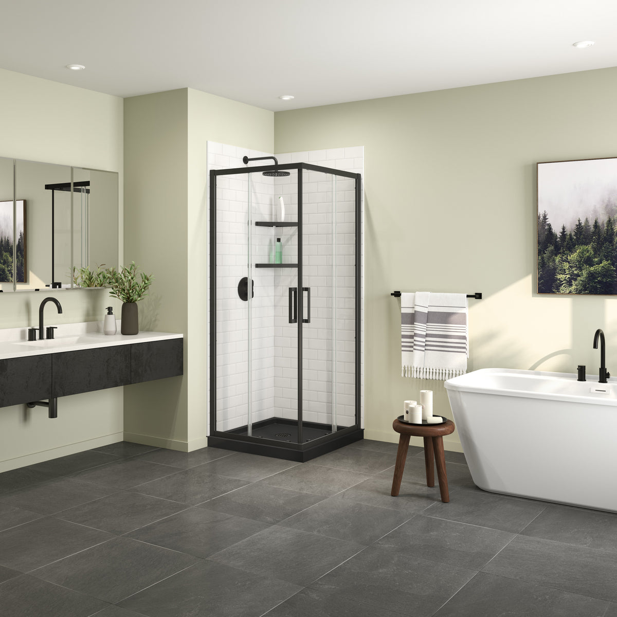 Maax Roka 3232 Acrylic Corner Shower Base with Corner Drain - image 6