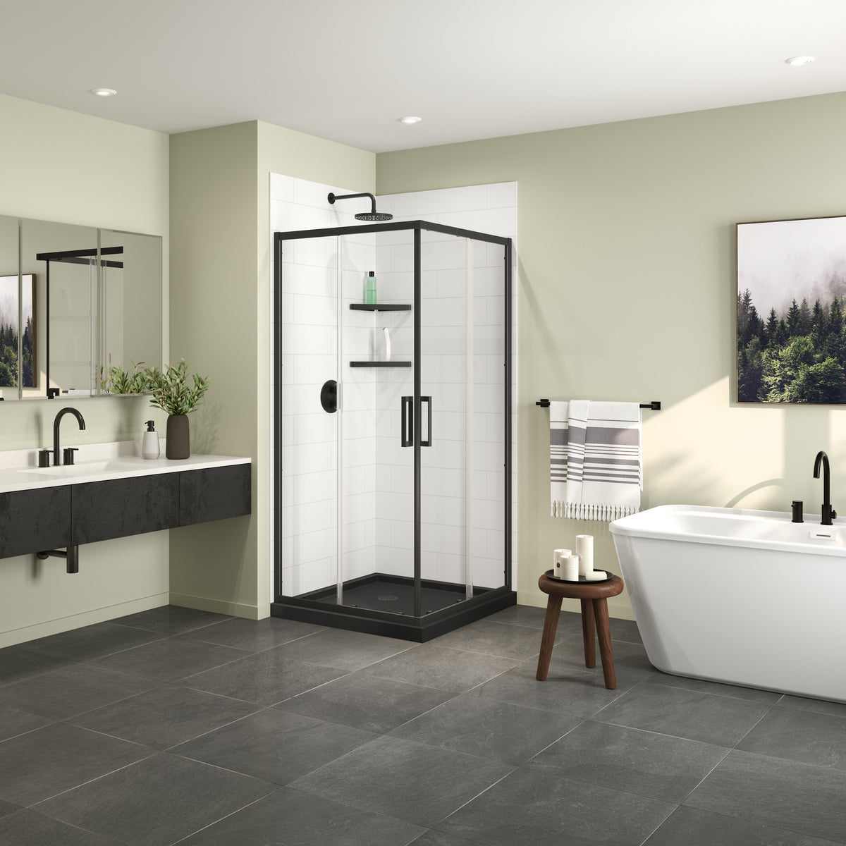 Maax Roka 3636 Acrylic Corner Shower Base with Corner Drain - image 6