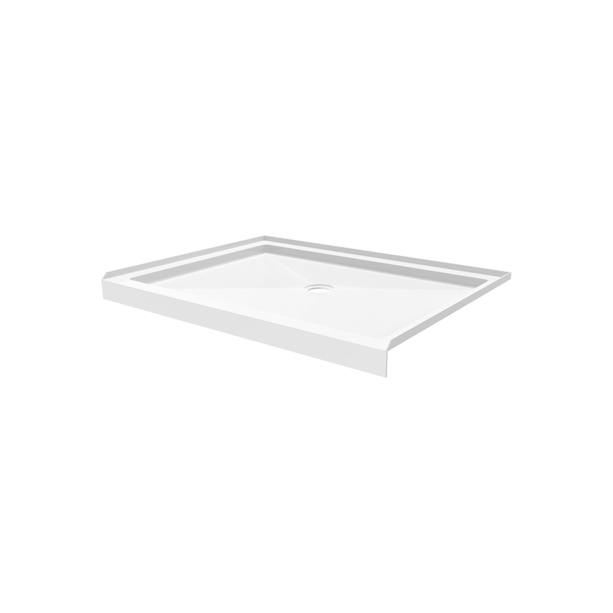 Maax Roka 4832 Acrylic Alcove Shower Base In White with Center Drain - image 2