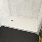 Maax Roka 6032 Acrylic Alcove Shower Base in White