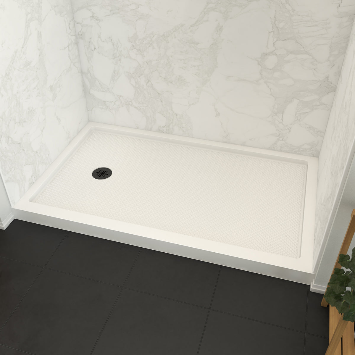 Maax Roka 6032 Acrylic Alcove Shower Base in White - image 3