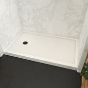 Maax Roka 6036 Acrylic Alcove Shower Base in White