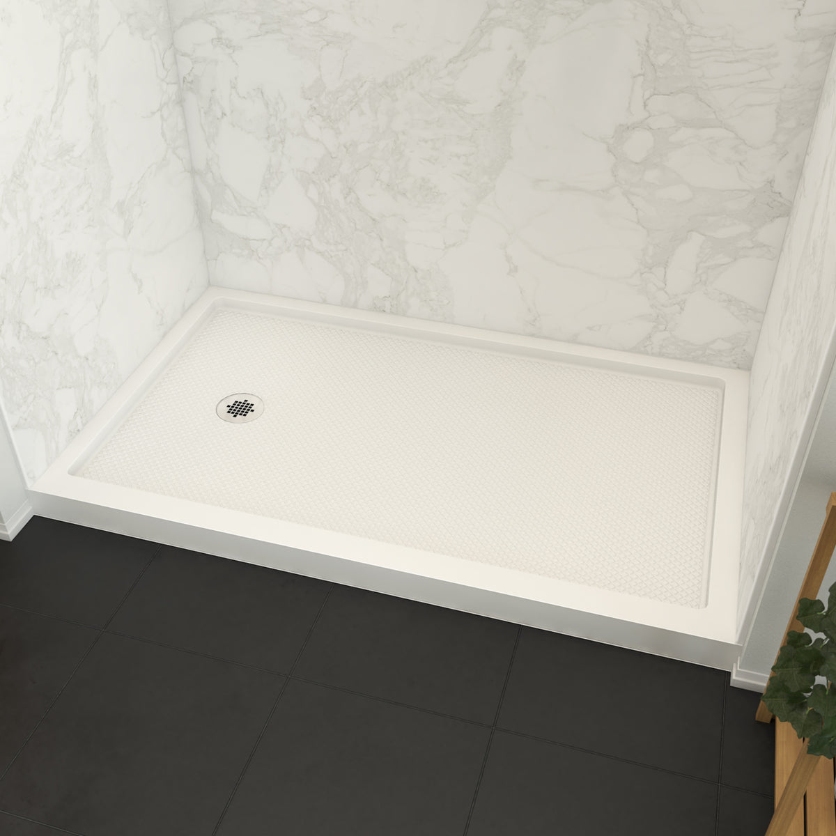 Maax Roka 6036 Acrylic Alcove Shower Base in White - image 3