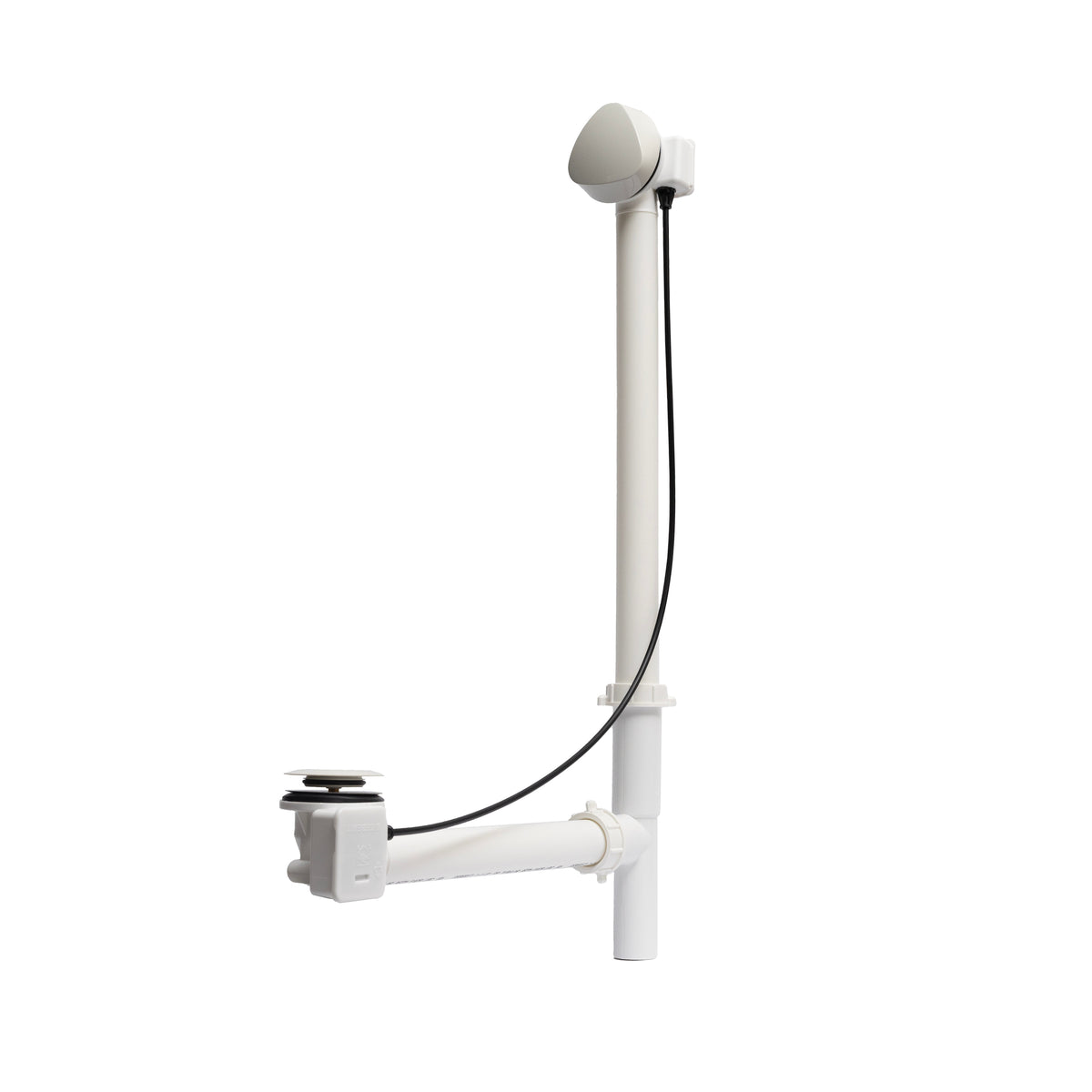 Maax Rotary Turn Cable-Operated Waste and Overflow, 33 in Cable, Complete Kit - image 2