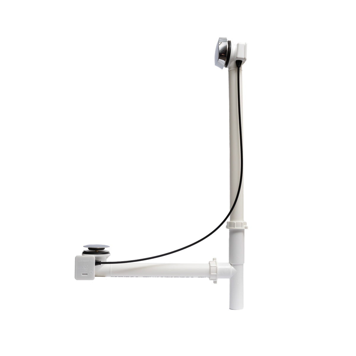 Maax Rotary Turn Cable-Operated Waste and Overflow, 33 in Cable, Complete Kit - image 5
