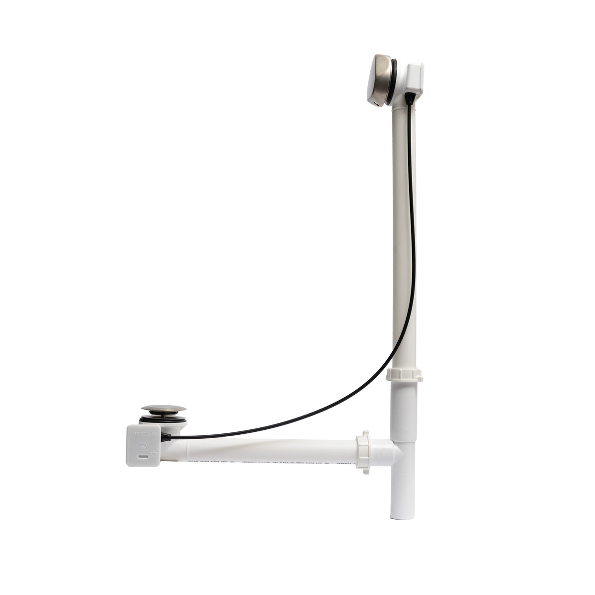 Maax Rotary Turn Cable-Operated Waste and Overflow, 33 in Cable, Complete Kit - image 9