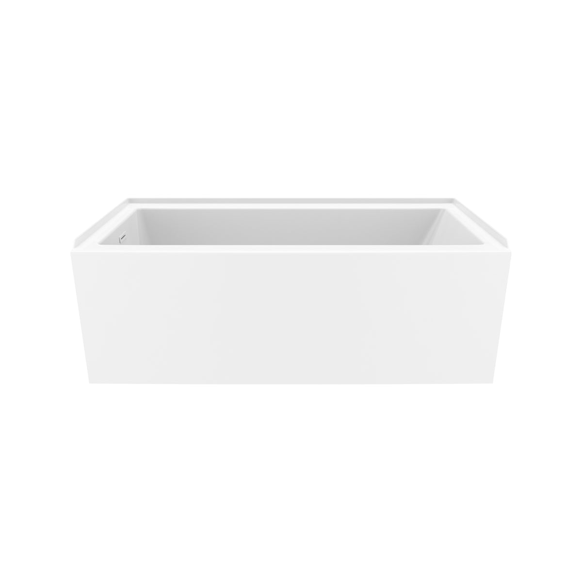 Maax Rubix 6030 AFR Acrylic Alcove Bathtub in White with Linear Overflow - image 2