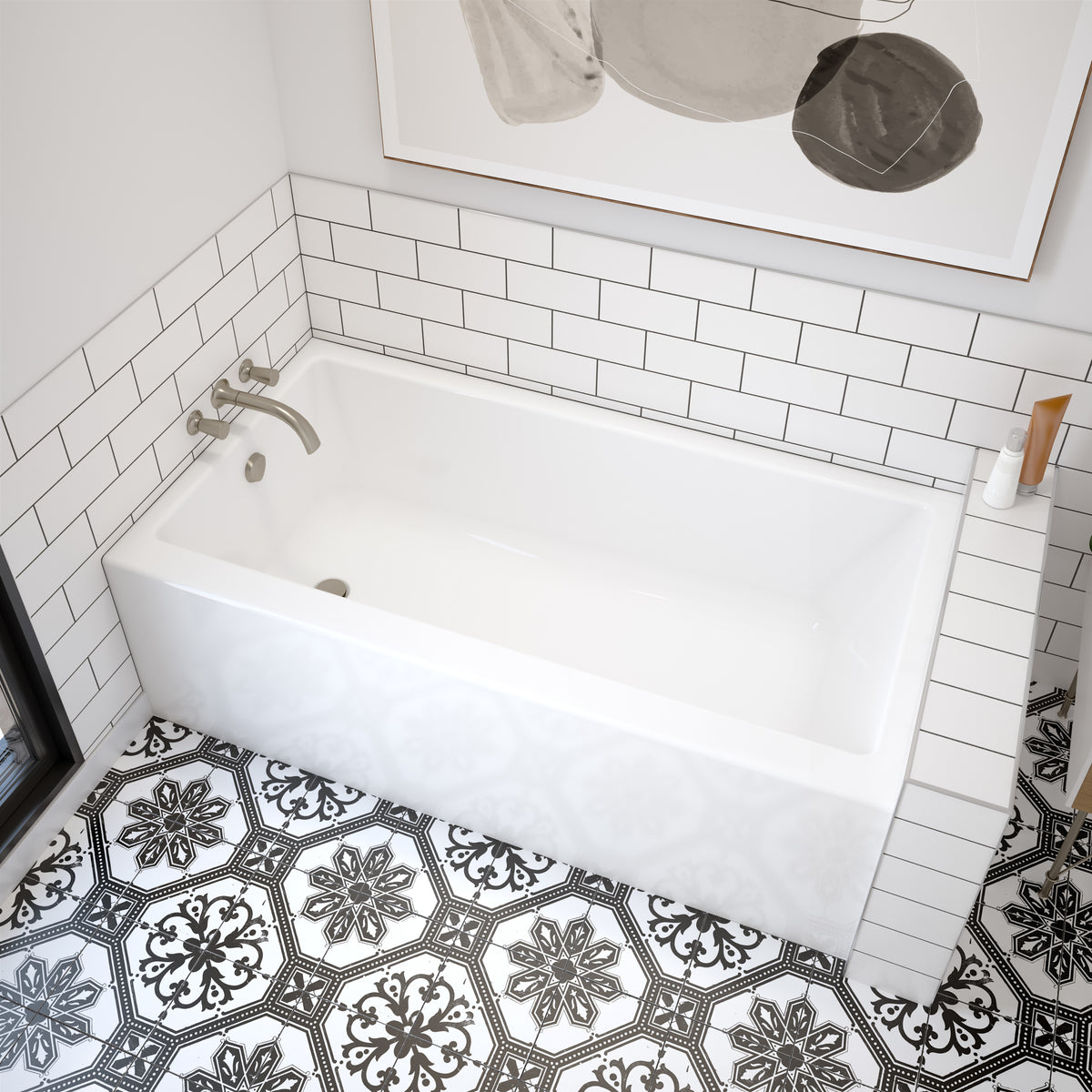Maax Rubix 6032 AFR Acrylic Alcove Bathtub in White - image 3
