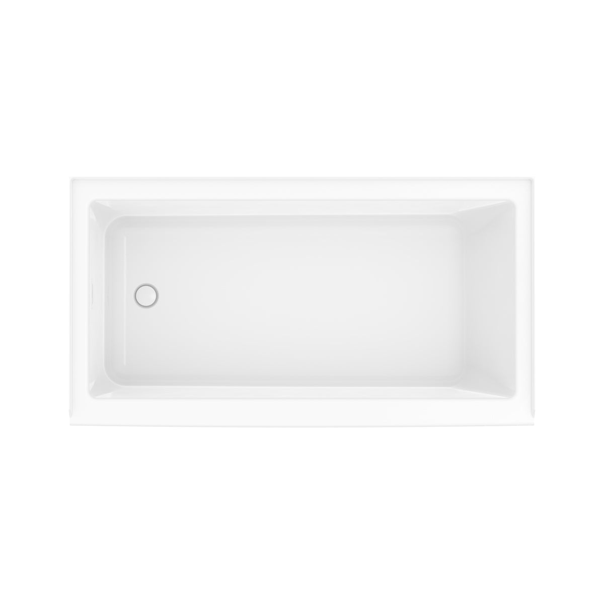 Maax Rubix 6032 AFR Acrylic Alcove Bathtub in White with Linear Overflow - image 3