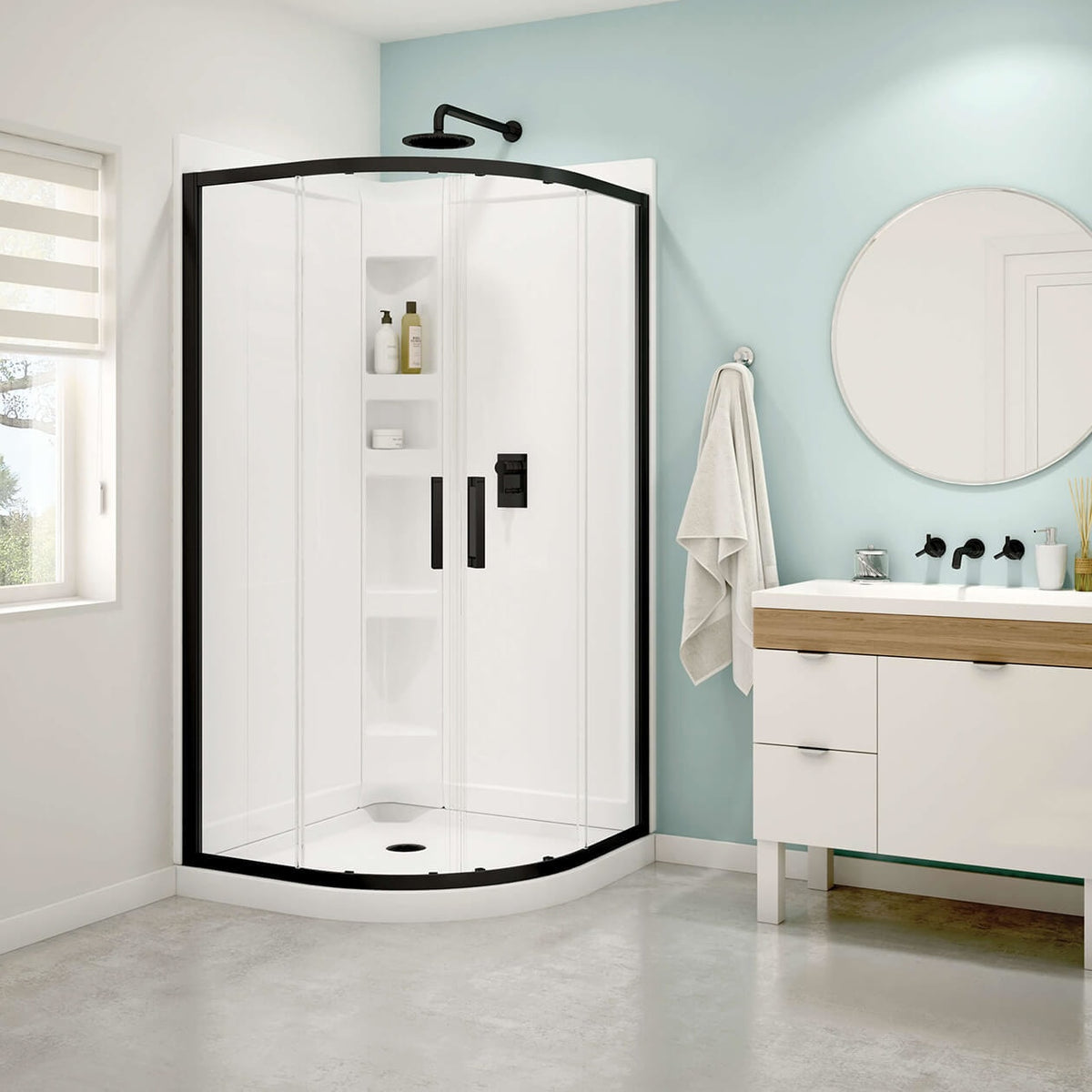 Maax Sakura Acrylic Shower Kit in White - image 6