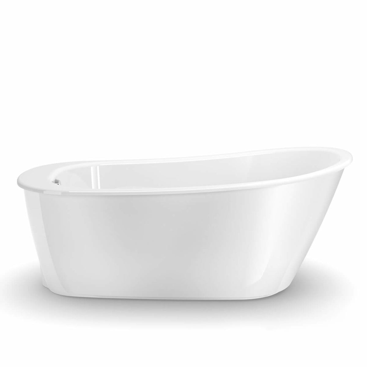 Maax Sax 6032 AcrylX Freestanding End Drain Bathtub in White with Black Skirt - image 3