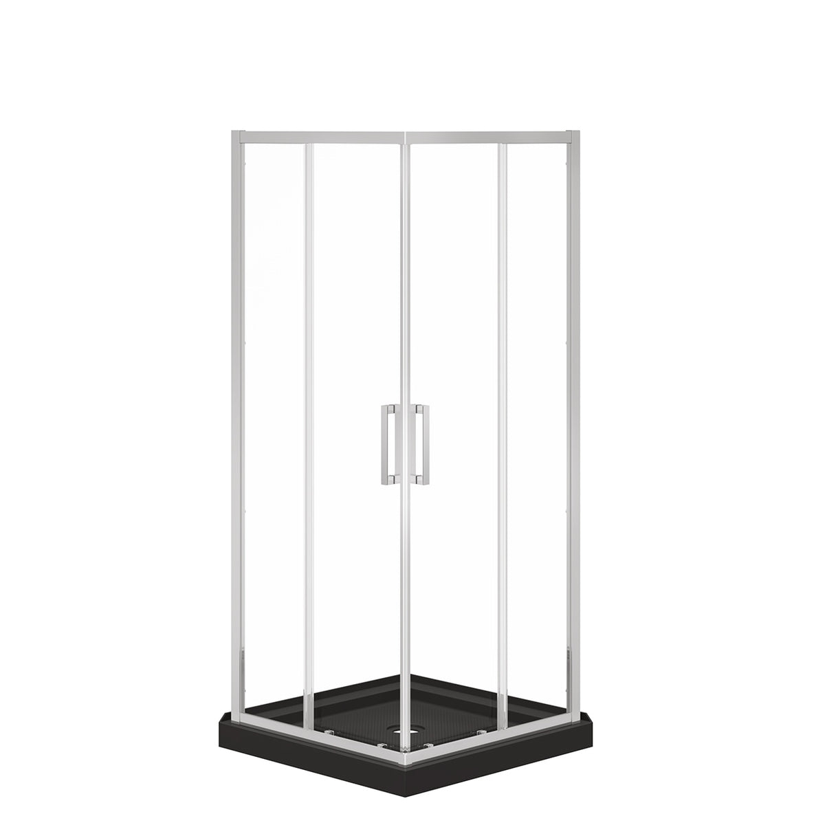 Maax Scarlet 32 x 32 Acrylic Corner Drain Shower Kit - image 2