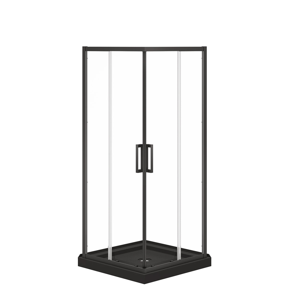 Maax Scarlet 32 x 32 Acrylic Corner Drain Shower Kit - image 4