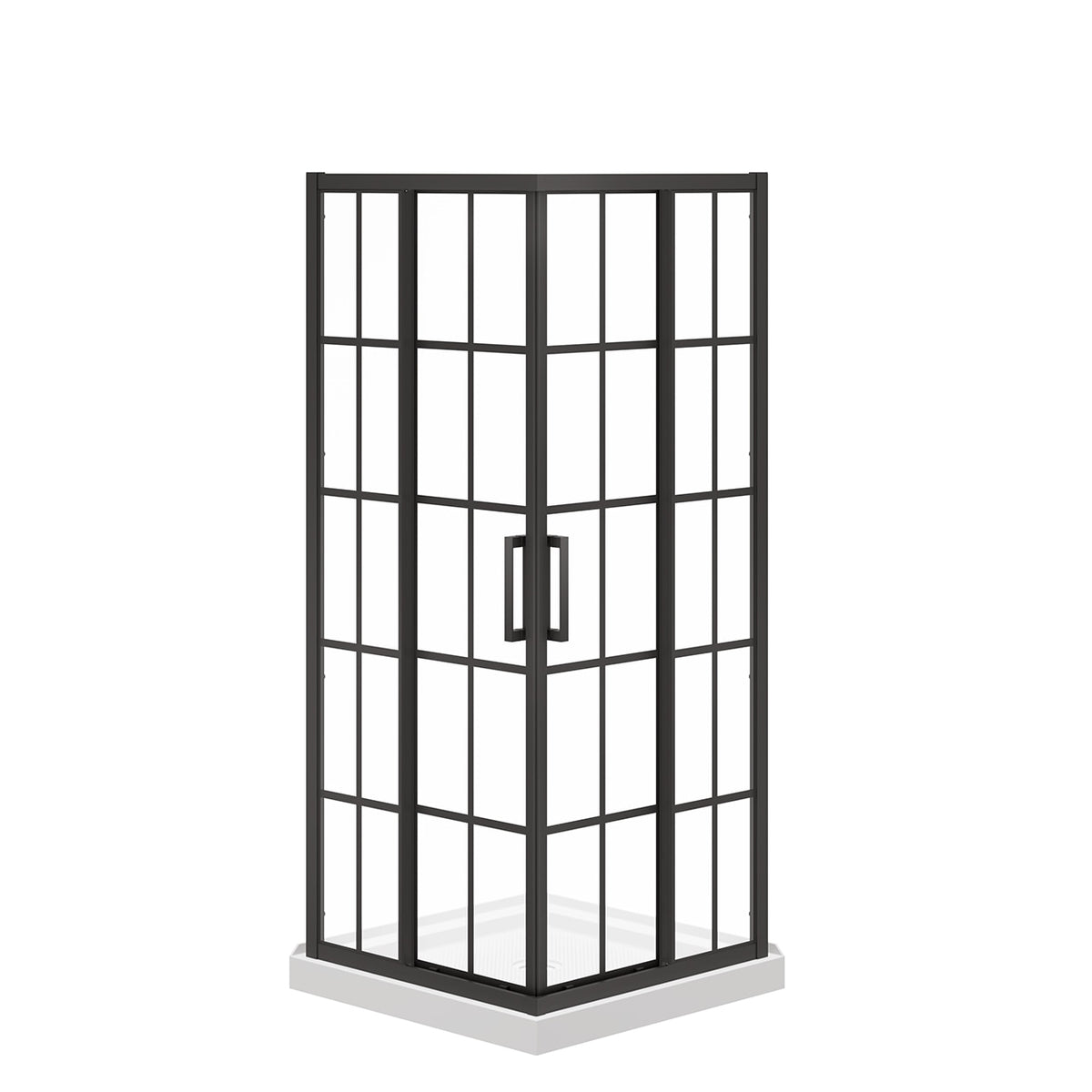 Maax Scarlet 32 x 32 Acrylic Corner Drain Shower Kit in White - image 6