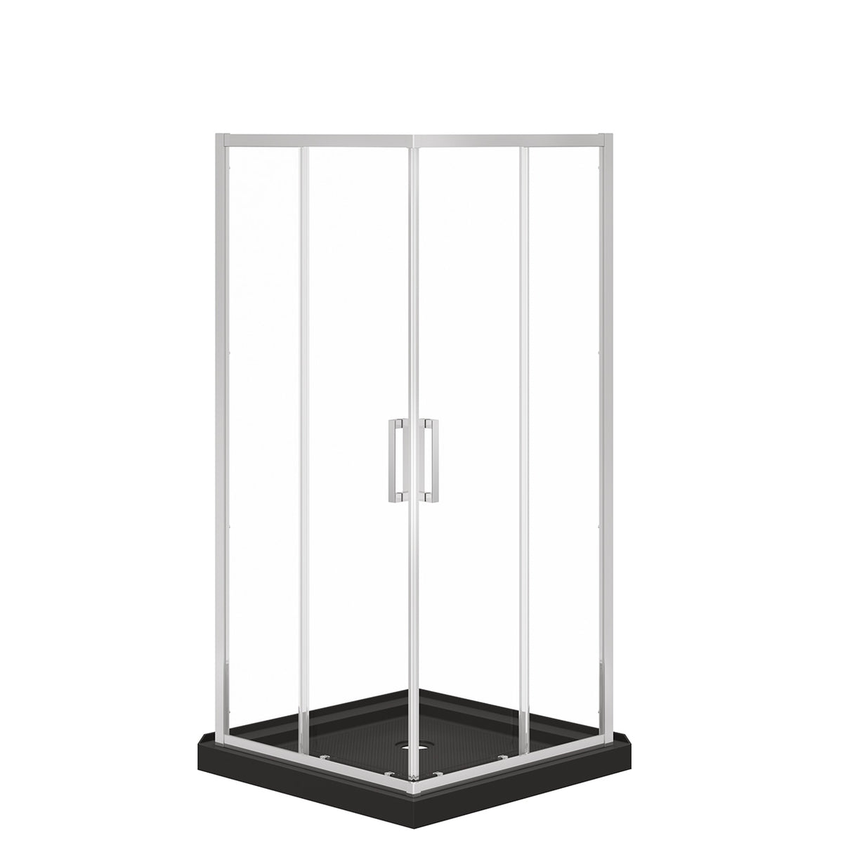 Maax Scarlet 36 x 36 Acrylic Corner Drain Shower Kit - image 2