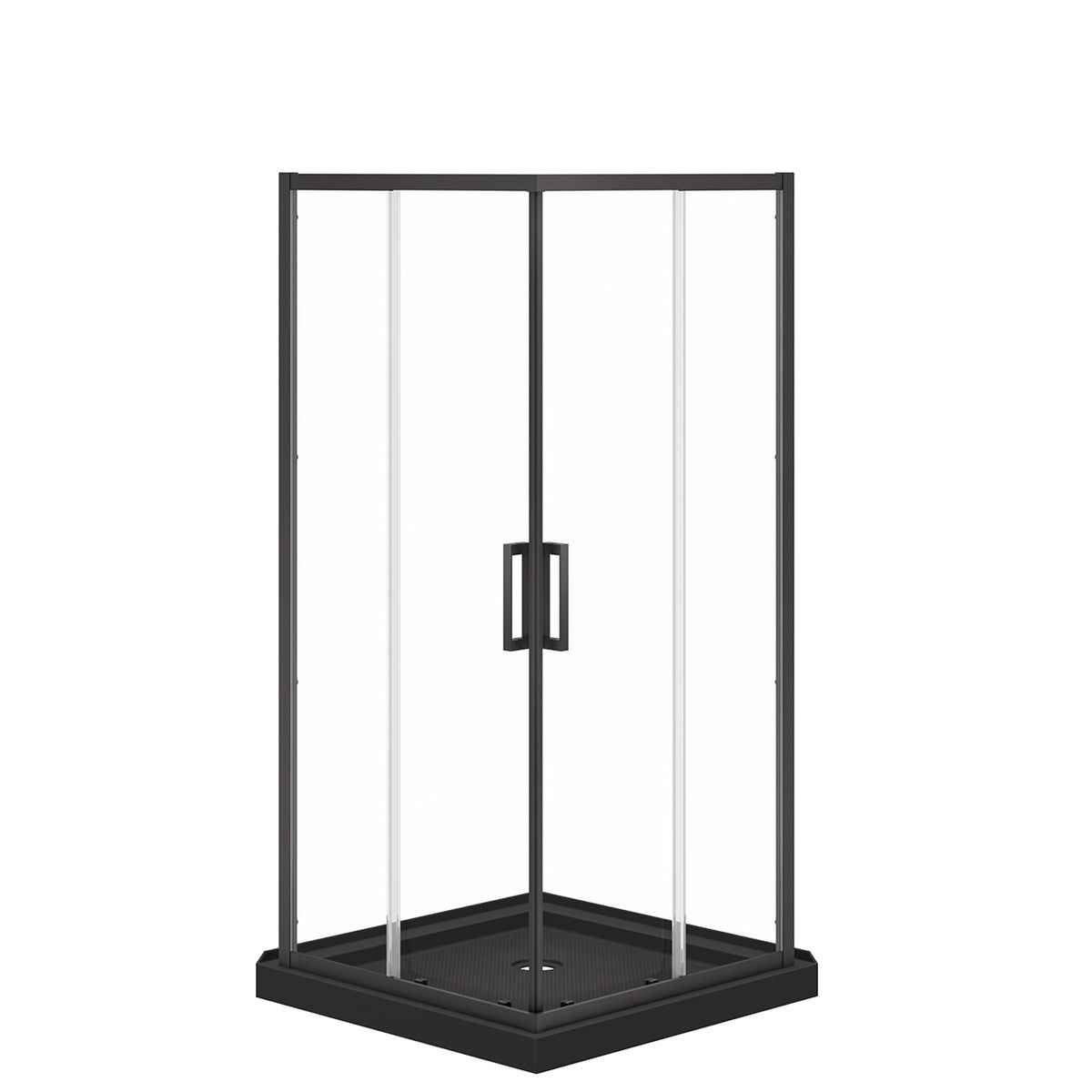Maax Scarlet 36 x 36 Acrylic Corner Drain Shower Kit - image 4