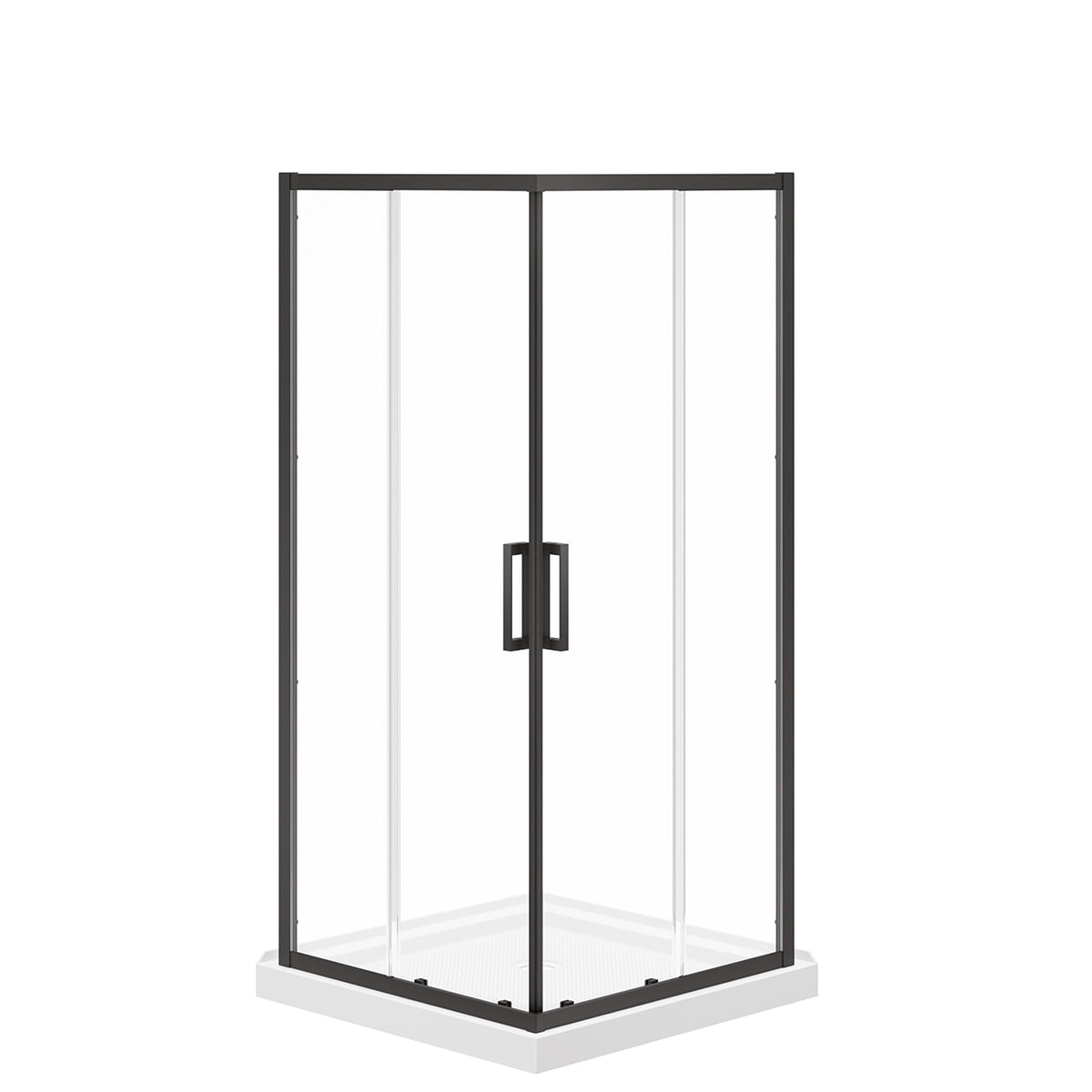 Maax Scarlet 36 x 36 Acrylic Corner Drain Shower Kit in White - image 4