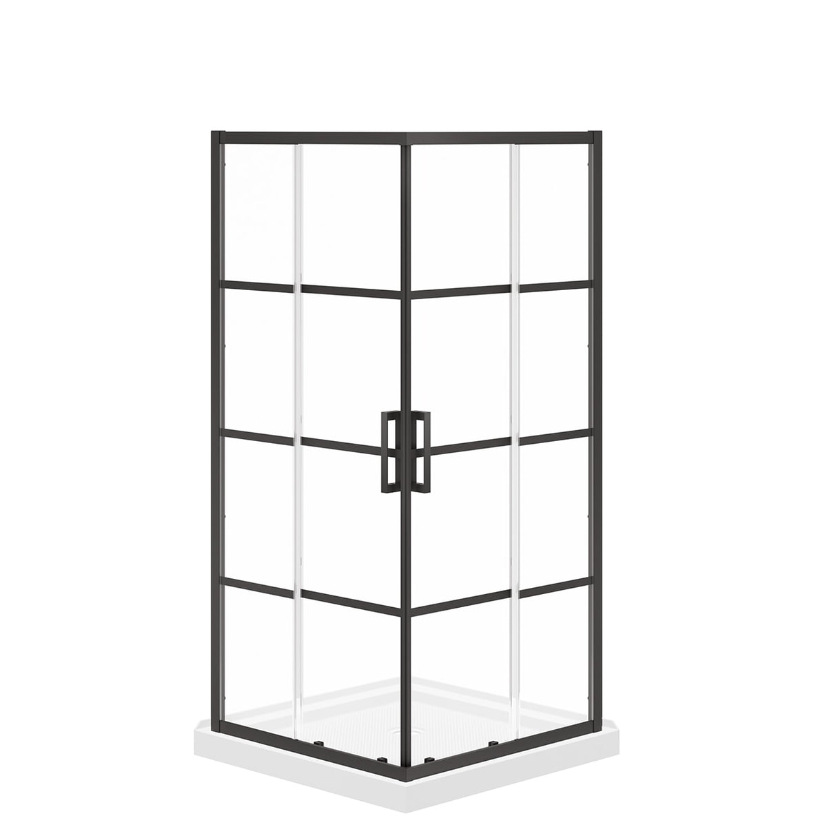 Maax Scarlet 36 x 36 Acrylic Corner Drain Shower Kit in White - image 6
