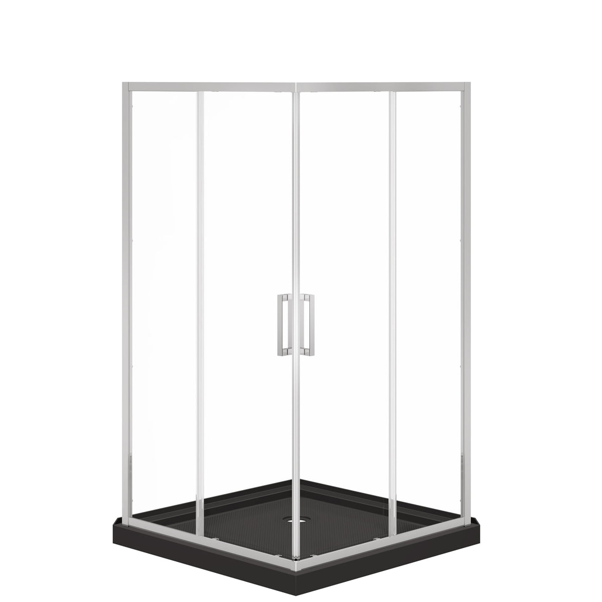 Maax Scarlet 42 x 42 Acrylic Corner Drain Shower Kit - image 2
