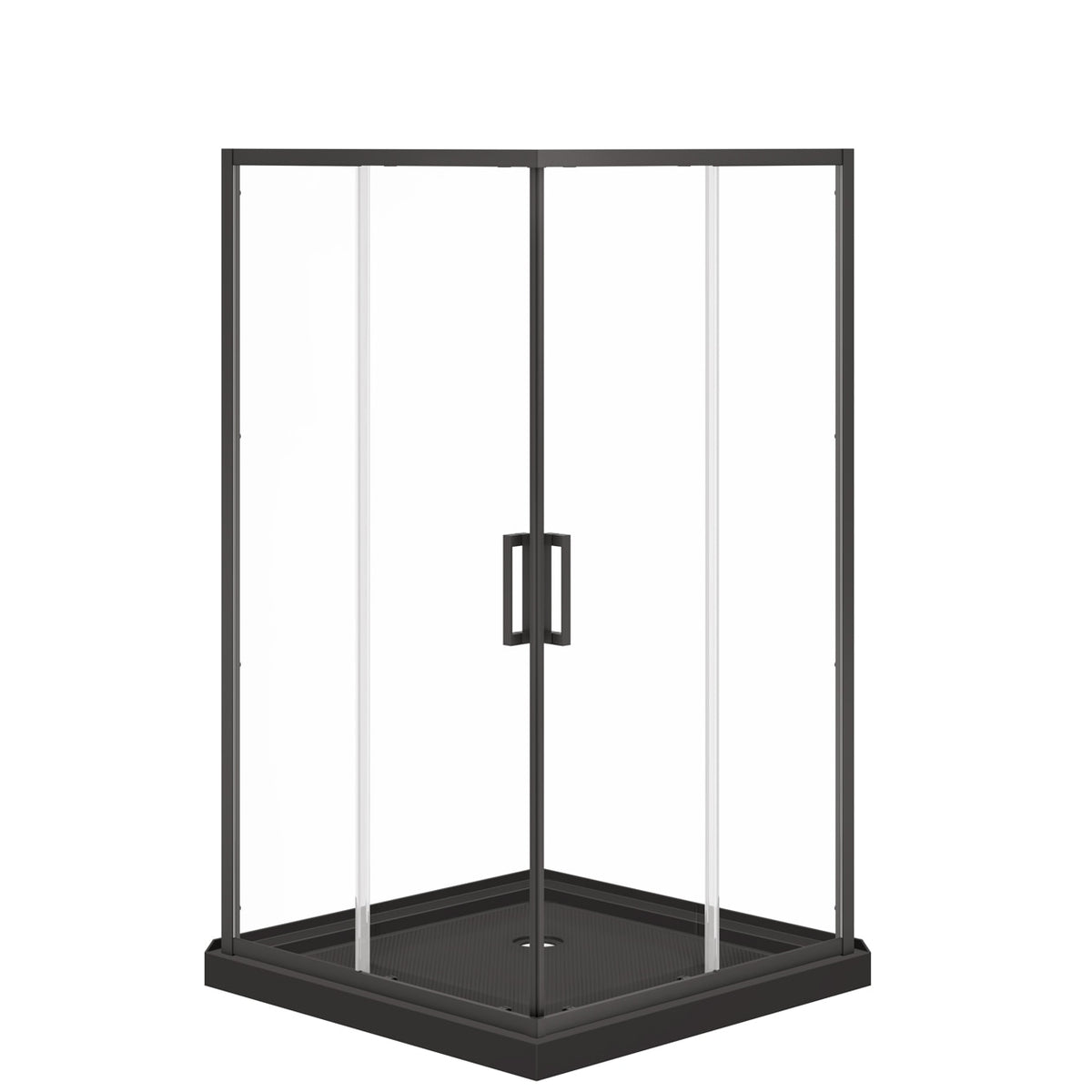 Maax Scarlet 42 x 42 Acrylic Corner Drain Shower Kit - image 4