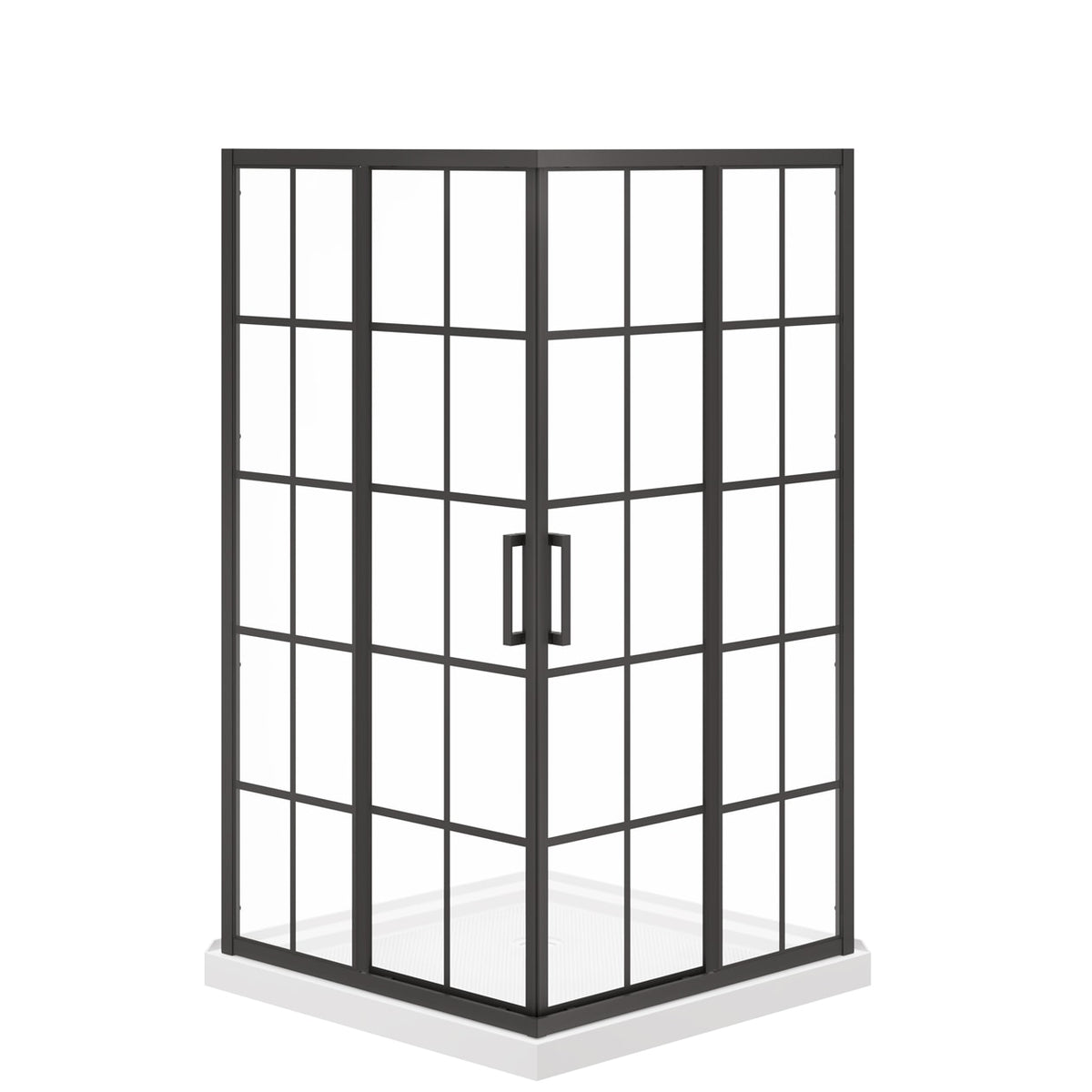 Maax Scarlet 42 x 42 Acrylic Corner Drain Shower Kit in White - image 6