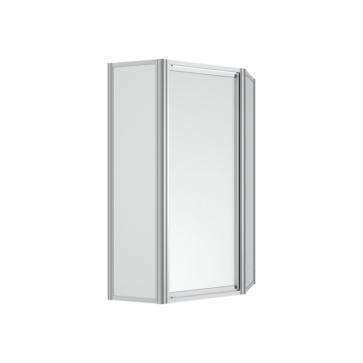 Maax Silhouette Plus Neo-angle 38 x 38-40 x 40 x 70 in Pivot Shower Door for Corner Installation with Hammer glass in Chrome - image 4