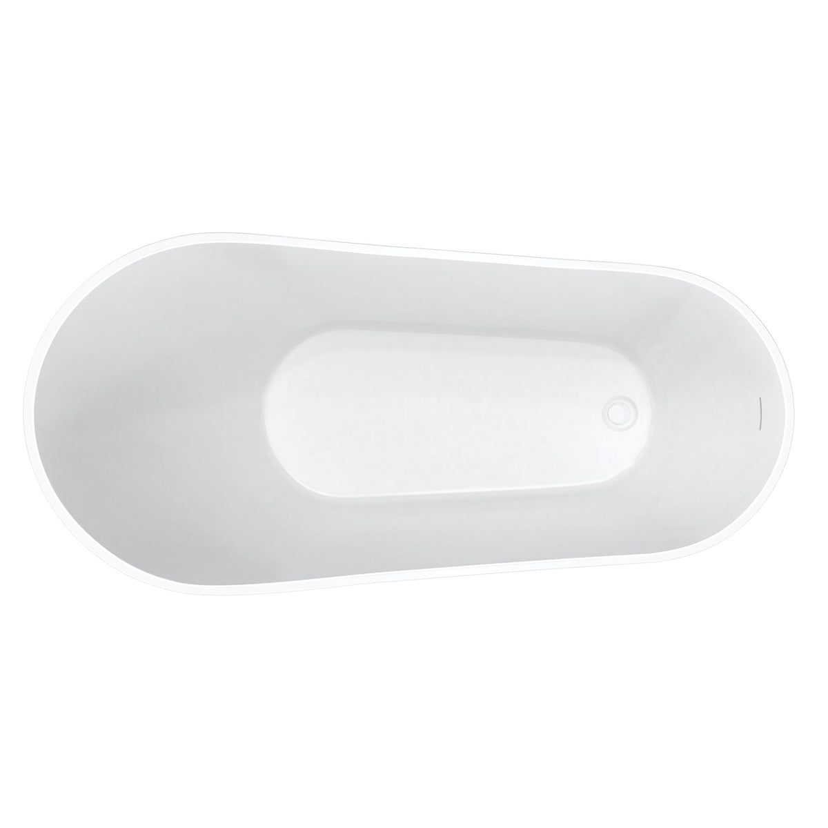 Maax Sinfoni 59 x 28 Acrylic Freestanding End Drain Bathtub in White with White Skirt - image 5