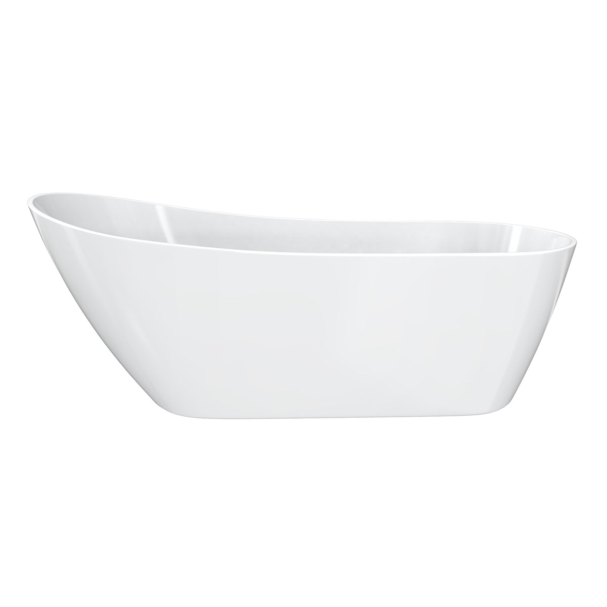 Maax Soca 67 x 29 Acrylic Freestanding Oval End Drain Bathtub in White - image 2