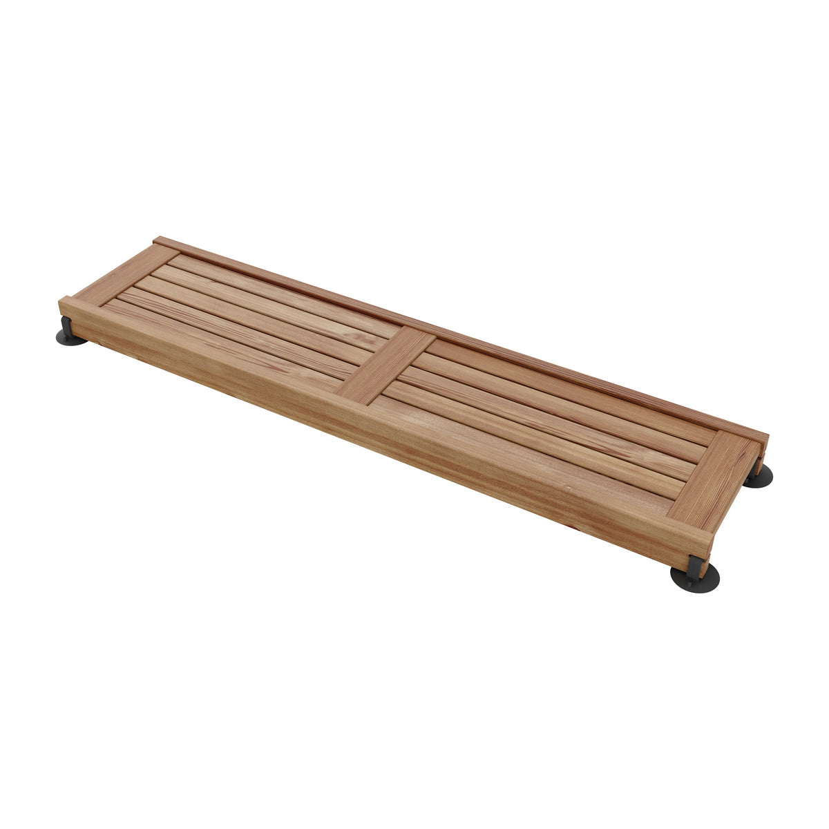Maax Straight Teak Shower Seat 60 in.