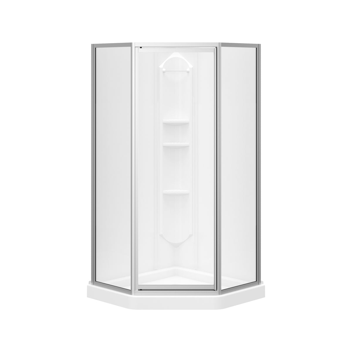 Maax Summit 38 x 38 Polystyrene Center Drain Shower Kit in White - image 2