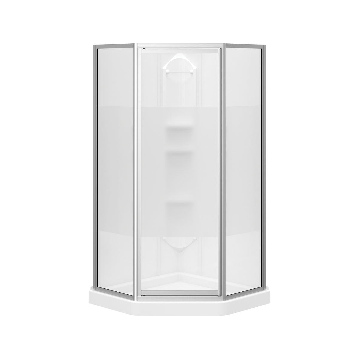 Maax Summit 38 x 38 Polystyrene Center Drain Shower Kit in White - image 4